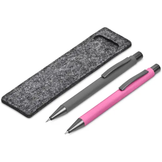 Omaha Ball Pen & Pencil Set Pink